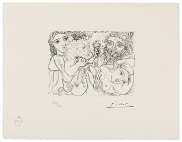 PICASSO, Pablo (AFTER) (Spanish, 1881 – 1973). Vollard Suite, Plate XCII (92). 1973.