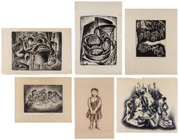 [VARIOUS ARTISTS] Collection of Seven Prints. Including Wil...