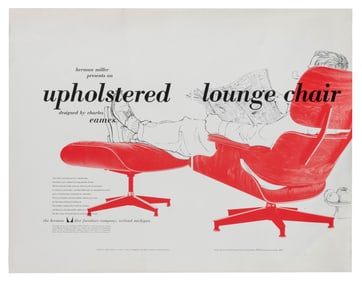 EAMES, Charles (American, 1907-1978). SOFT SEATING Advertis...