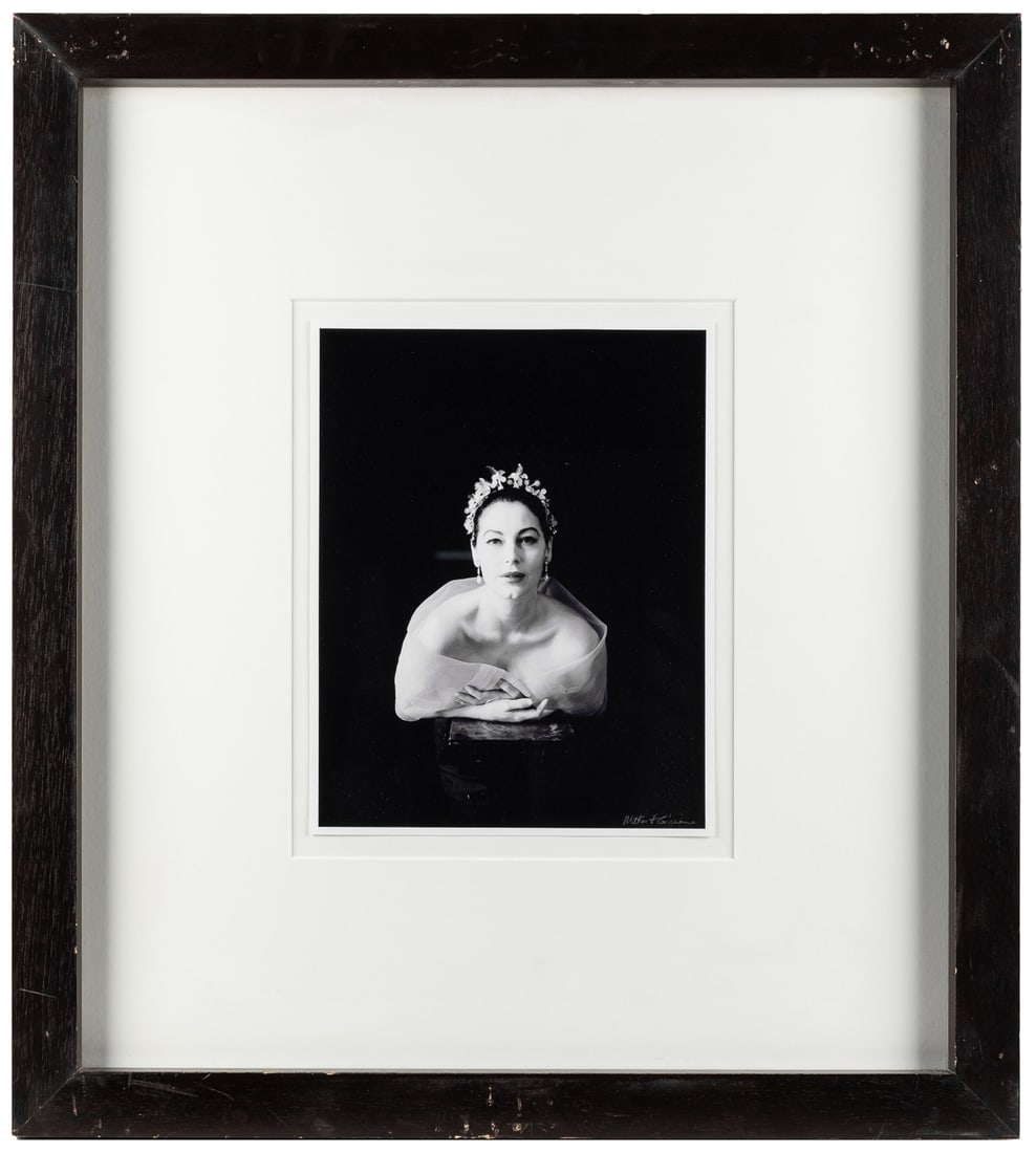GREENE, Milton (American, 1922 – 1982). Ava Gardner (AG-071...: GREENE, Milton (American, 1922 – 1982). Ava Gardner (AG-071 B&W). 1954, later printing. Giclée print on Kodak Professional Paper after Milton Greene. Printed signature in plate. Taken at Gr
