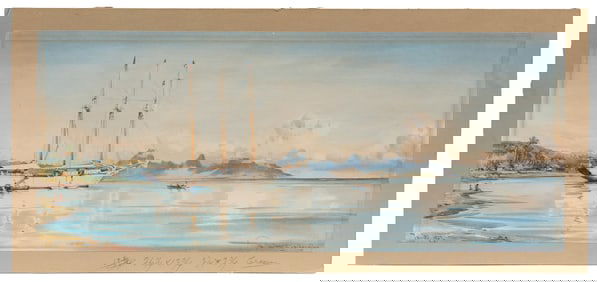 MACDONALD, William Alister (British, 1861 – 1948). Yacht in...