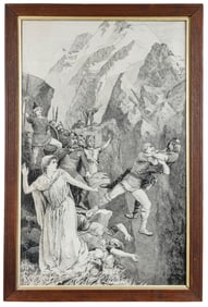 SPEED, Lancelot (British 1860-1931). The Death of Eric. Illustration...