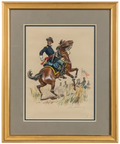 LELIEPVRE, Eugène (French, 1908 – 2013). Union Cavalry Offi...