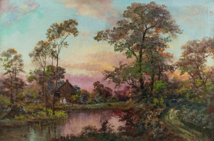 MARTIN, H. D. (American, 20th Century) Untitled. (Landscape...