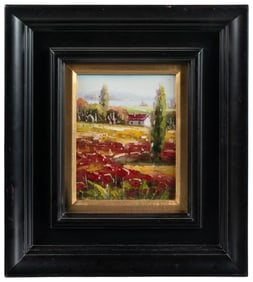 [UNKNOWN ARTIST]. Untitled (Countryside landscape). 20th ce...