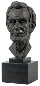 CHERNE, Leo (American, 1955). Abraham Lincoln Bust. 1955. A...