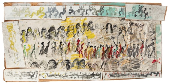 YOUNG, Purvis (American, 1943 – 2010). Gather in the Mountains. 1995.