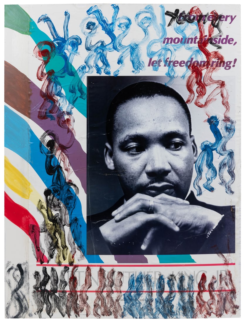 YOUNG, Purvis (American, 1943 – 2010). Untitled (Martin Luther King Poster). (1 of 2)