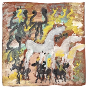 YOUNG, Purvis (American, 1943 – 2010). Untitled (Abstract w...