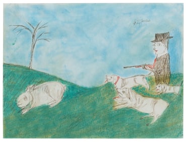 JONES, Shields Landon (American, 1901-1995). Hunting Scene....