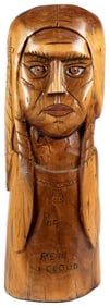 Red Cloud. (American, 20th century). 2009. Carved wood. A f...