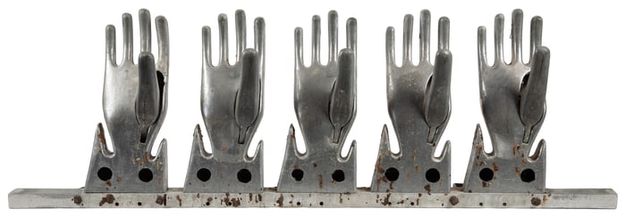 Antique Glove Mold with Articulated Thumbs. Ca 20th century...