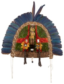 Brazilian Taparapay Ceremonial Cara Grande Mask. (Brazilian...