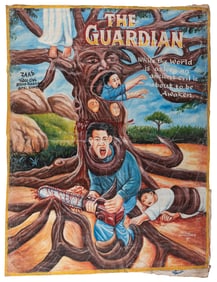 Ghanaian Hand Painted Movie Poster. The Guardian.
