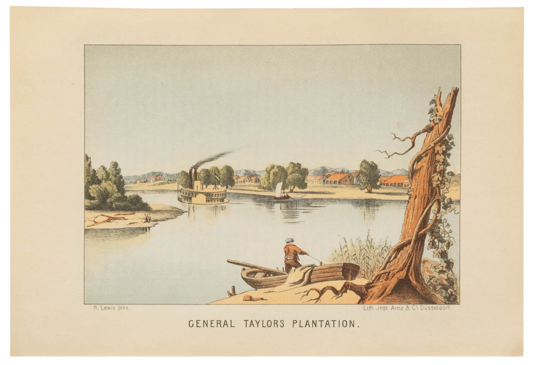 [AMERICANA]. [MISSISSIPPI RIVER]. LEWIS, Henry (1819–1904),...: [AMERICANA]. [MISSISSIPPI RIVER]. LEWIS, Henry (1819–1904), artist. Das illustrirte Mississippithal… Leipzig and Firenze: Schmidt & C. Gunther/Otto Lange, 1923. 4to. 2