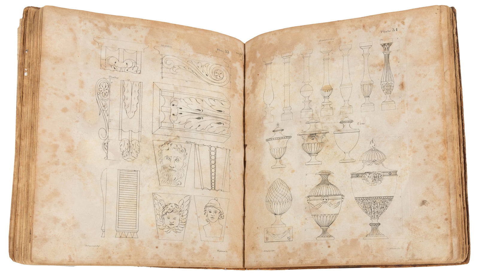 [ARCHITECTURE]. BENJAMIN, Asher. The American Builder’s Com...: [ARCHITECTURE]. BENJAMIN, Asher. The American Builder’s Companion; or, a System of Architecture… Charlestown: Samuel Etheridge, Junr., 1811. 4to. Illustrated with 59 copperplates. [105] pp