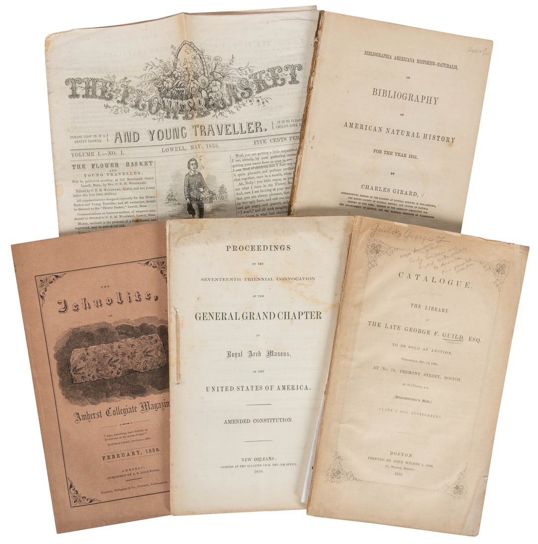 [BOOKS ABOUT BOOKS]. [19th or 20th Century Pamphlets]. Grou... (1 of 1)