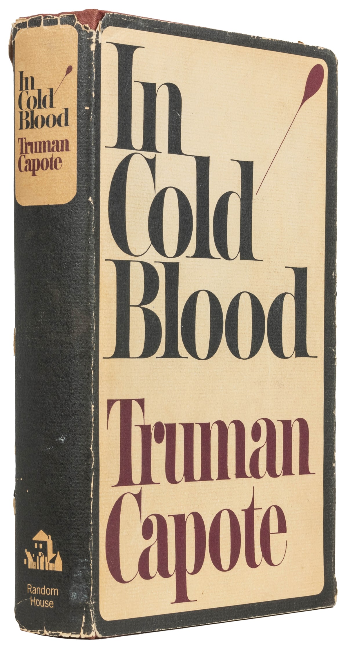 CAPOTE, Truman (1924-1984). In Cold Blood. A True Account o...: CAPOTE, Truman (1924-1984). In Cold Blood. A True Account of a Multiple Murder and Its Consequences. New York: Random House, [1965]. 8vo. [xii], [1]-[344] pp. Publisher’s full burgundy cloth, fr