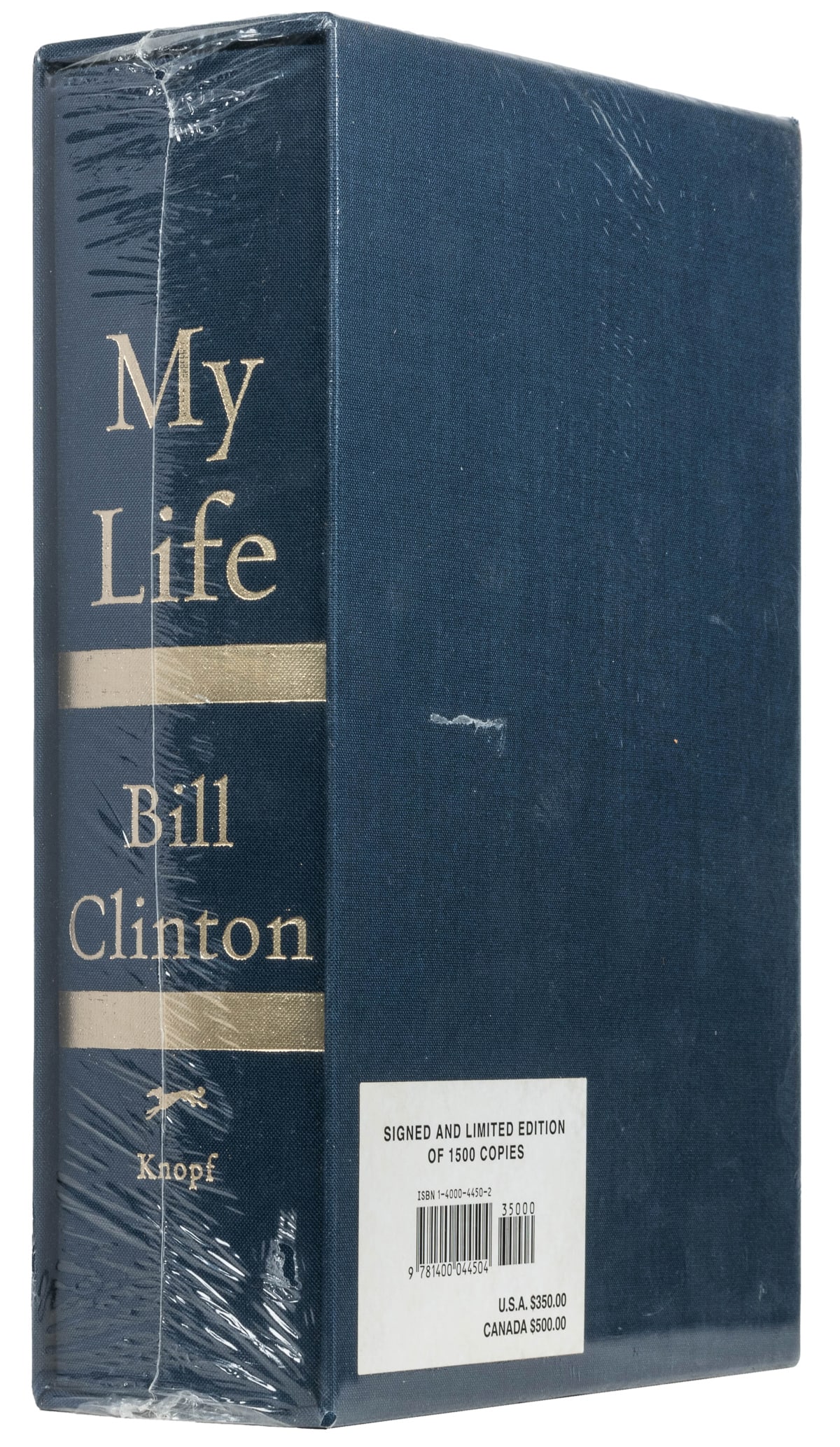 CLINTON, Bill. My Life. New York: Alfred A. Knopf, [2004]. ...: CLINTON, Bill. My Life. New York: Alfred A. Knopf, [2004]. 8vo. Publisher’s full blue cloth, spine stamped in gilt, publisher’s blue cloth slipcase, sealed in publisher’s shrinkwrap