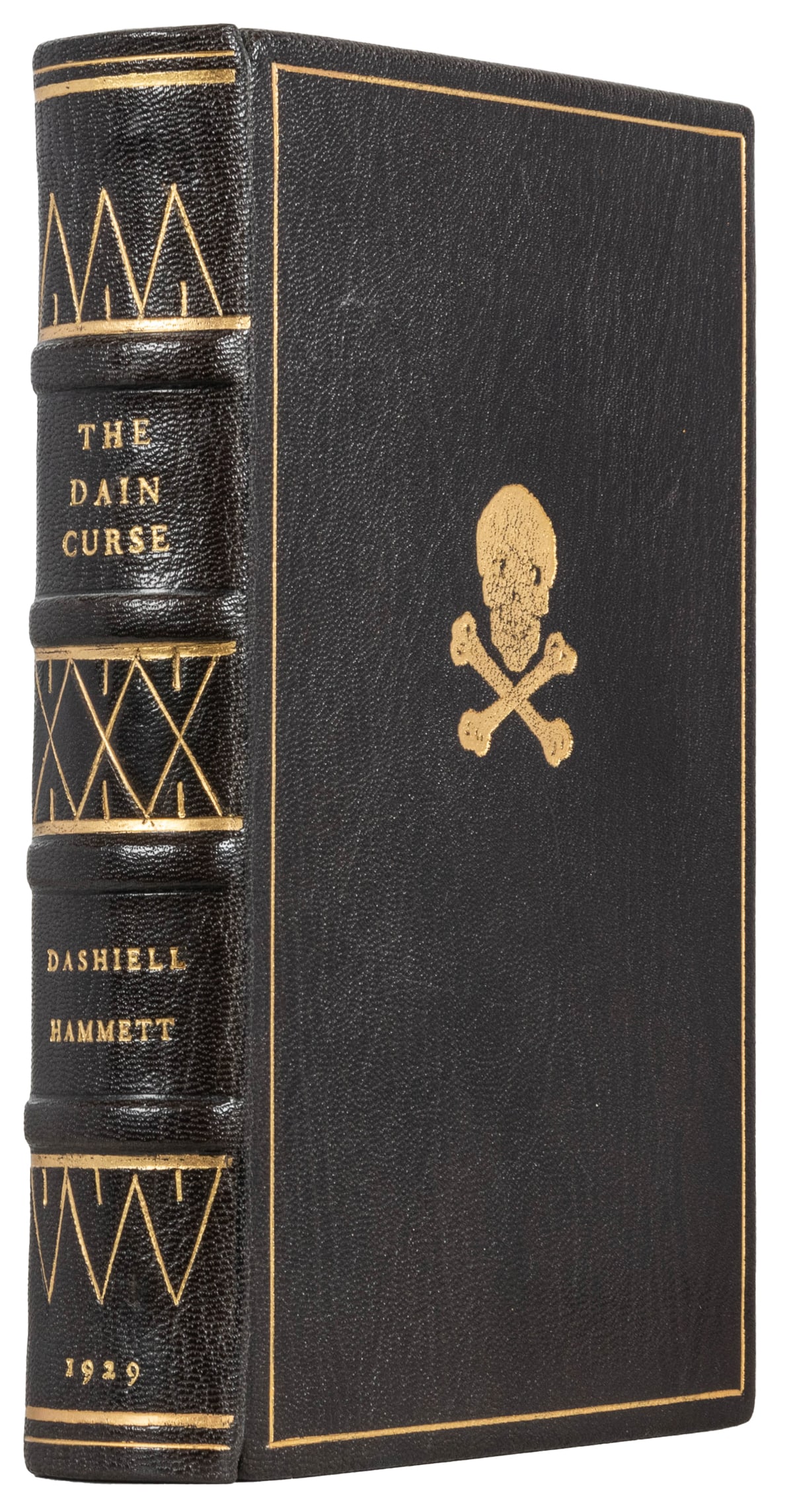 [FINELY-BOUND MODERN FIRSTS]. HAMMETT, Dashiell (1894-1961)...: [FINELY-BOUND MODERN FIRSTS]. HAMMETT, Dashiell (1894-1961). The Dain Curse. New York: Alfred A. Knopf, 1929. 8vo. [273] pp. Beautifully bound in modern full brown levant morocco, boards rul