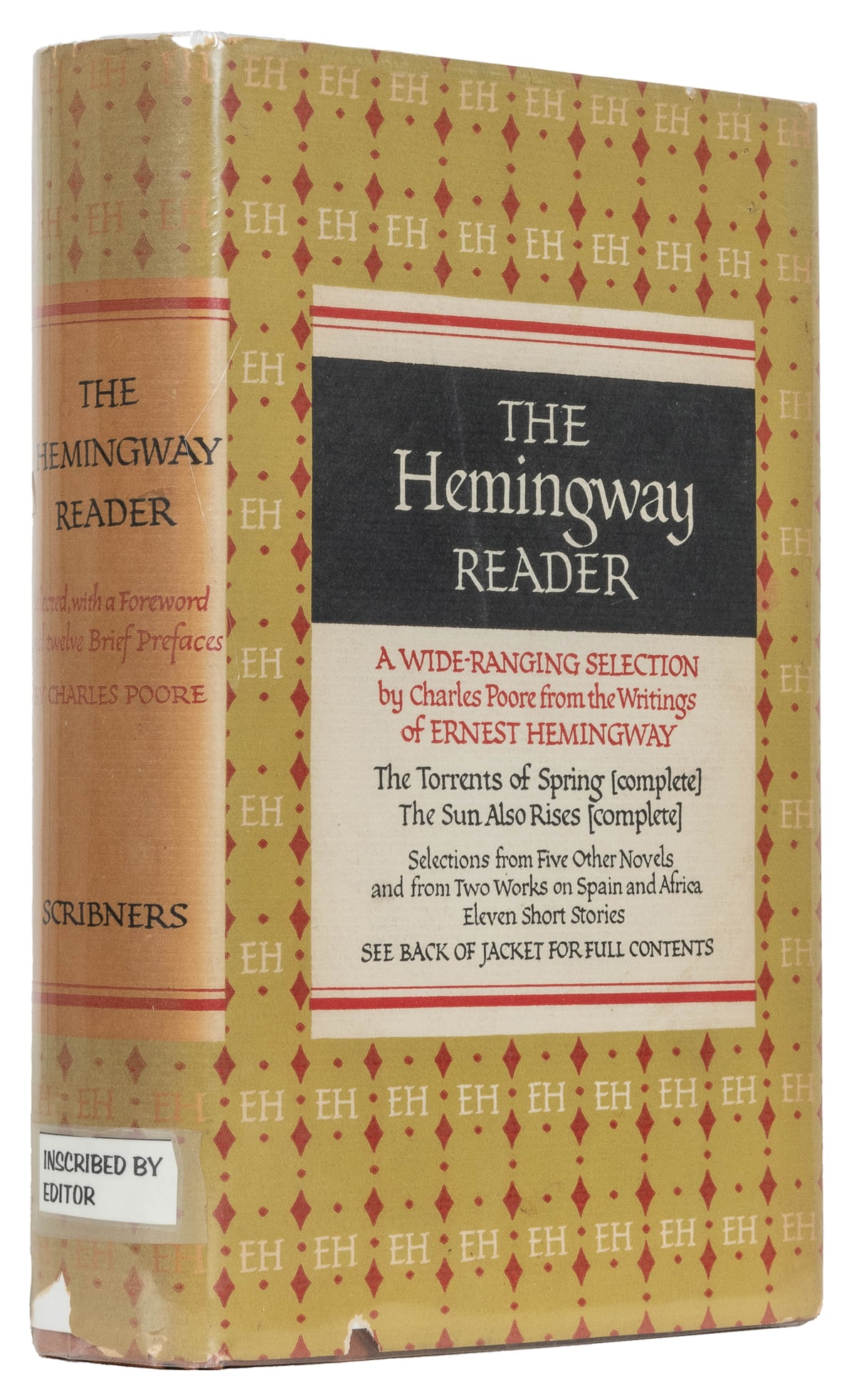 HEMINGWAY, Ernest (1899-1961). The Hemingway Reader. Select... (1 of 2)