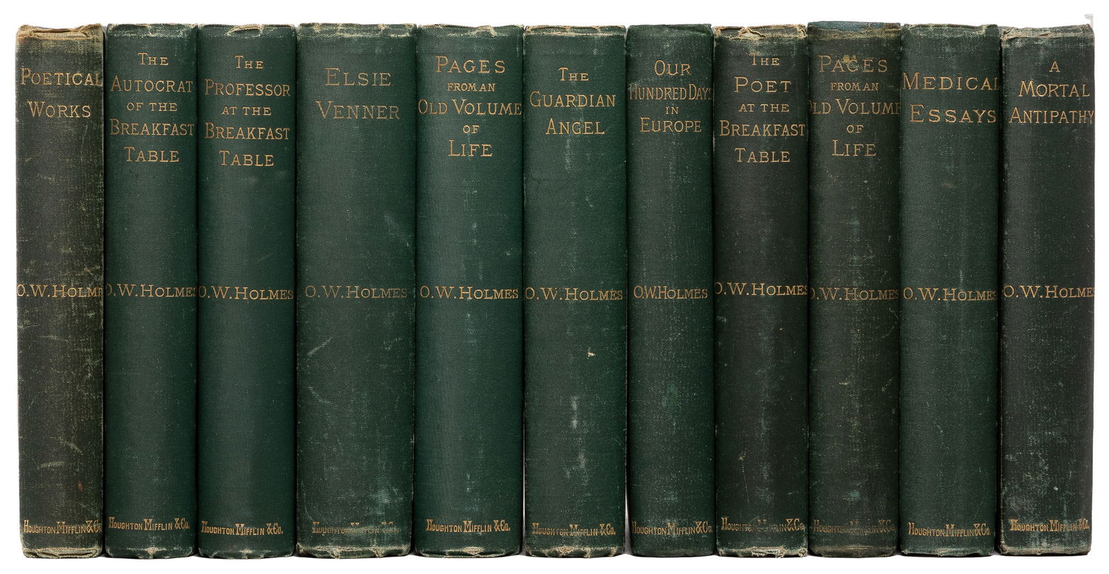 HOLMES, Oliver Wendell, Sr. (1809-1894). [Works.] Boston: H... (1 of 3)