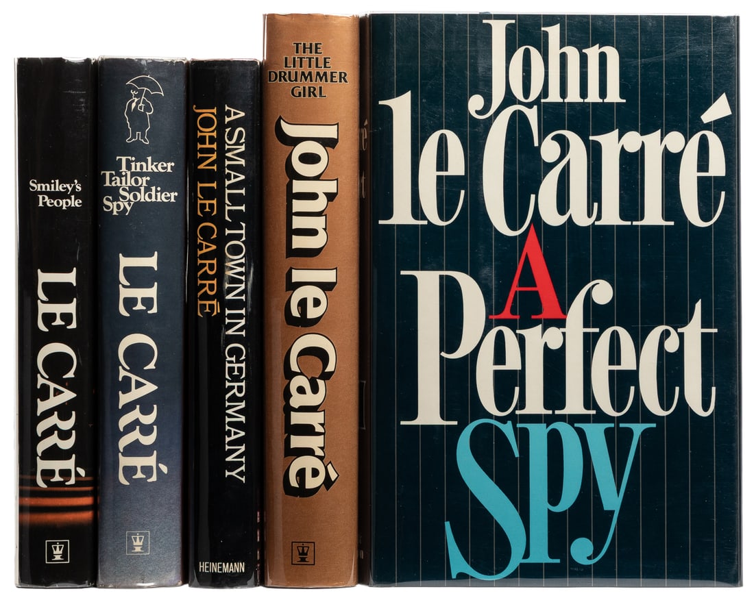 LE CARRÉ, John (pseudonym of CORNWELL, David John Moore, 19...: LE CARRÉ, John (pseudonym of CORNWELL, David John Moore, 1931-2020). Group of English and American Editions, including: 5 First English Trade Editions. [London: Hodder & Stoughton, Heinemann, 197