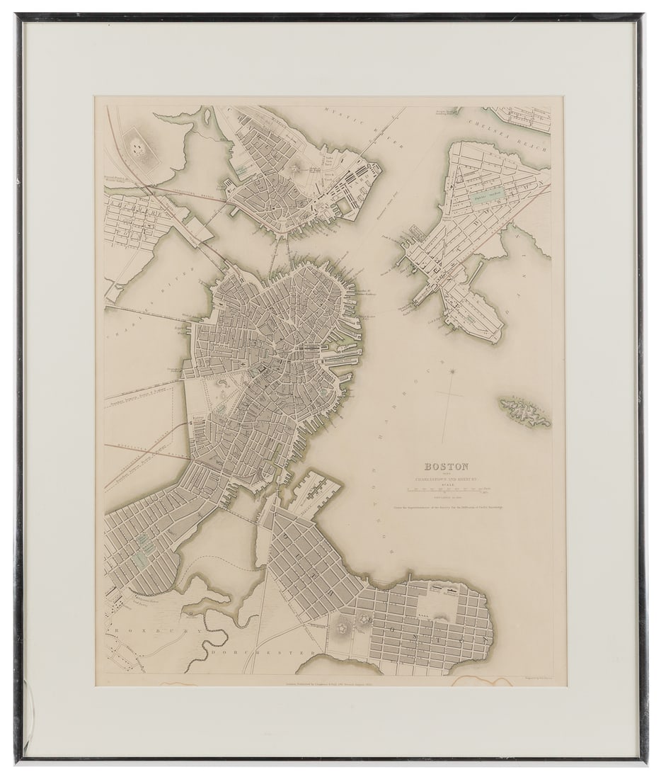 [MAPS AND PRINTS]. [DAVIES, B. R., engraver]. Boston with C... (1 of 1)