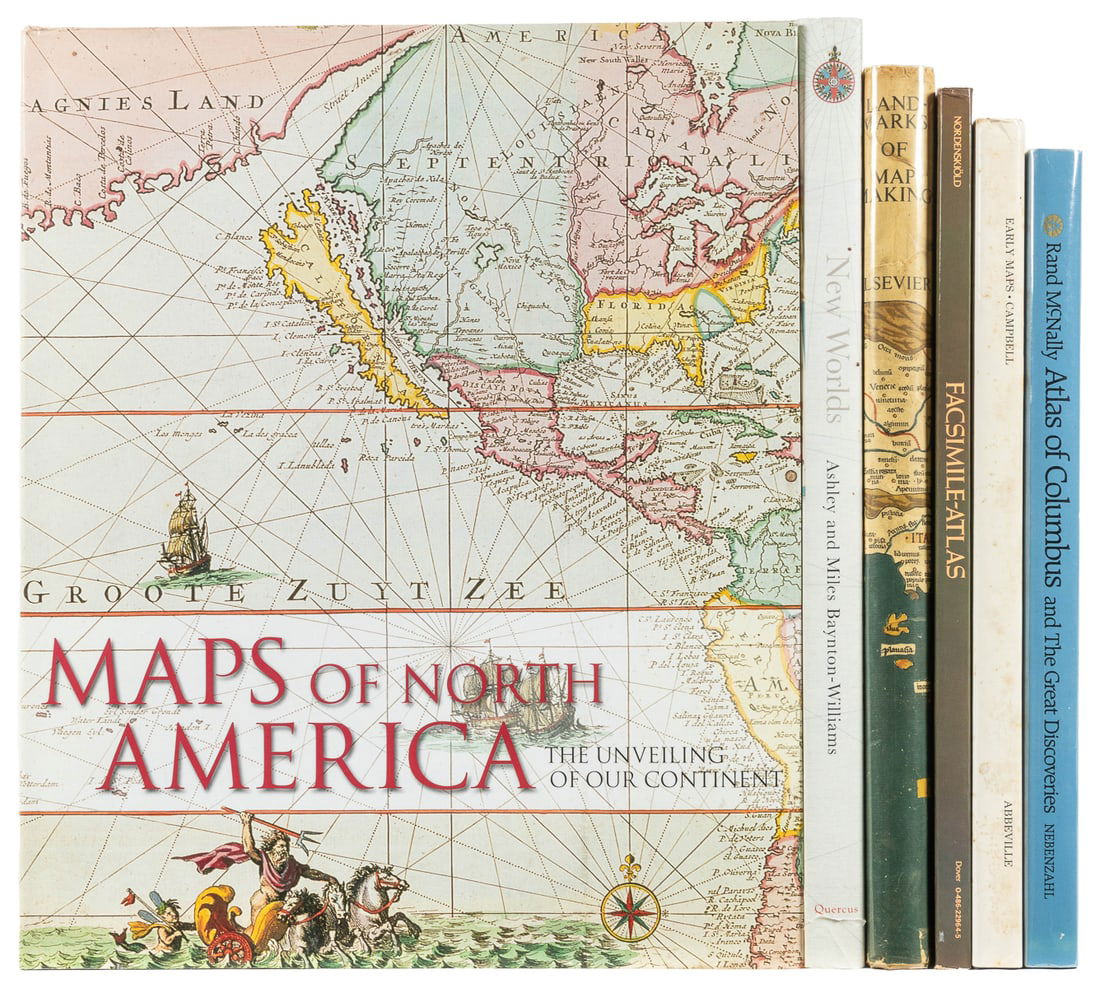 [MAPS AND PRINTS]. Group of 6 Modern Large-Format Reference... (1 of 1)