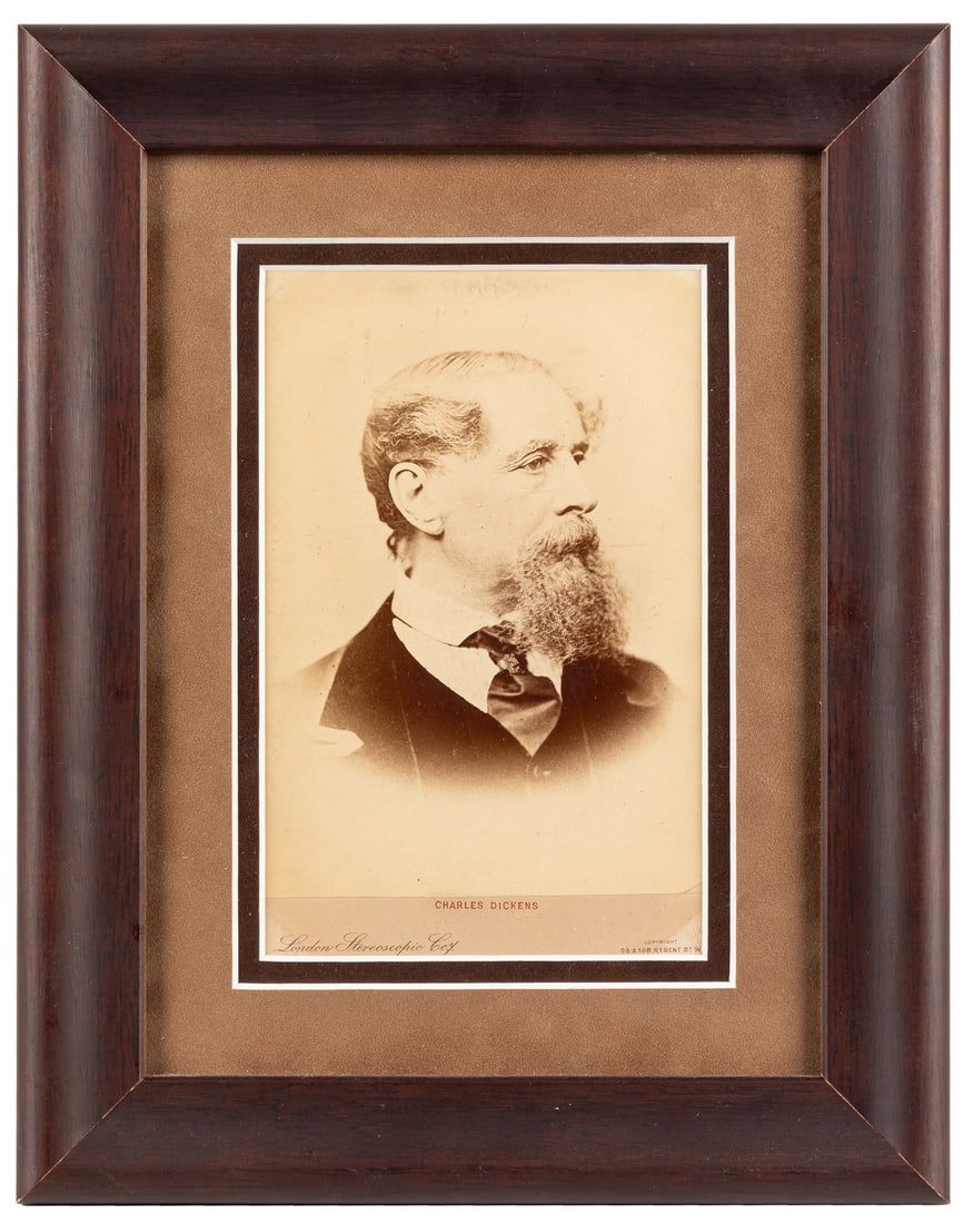 [PHOTOGRAPHY]. [DICKENS, Charles, subject]. Cabinet Card Po... (1 of 1)