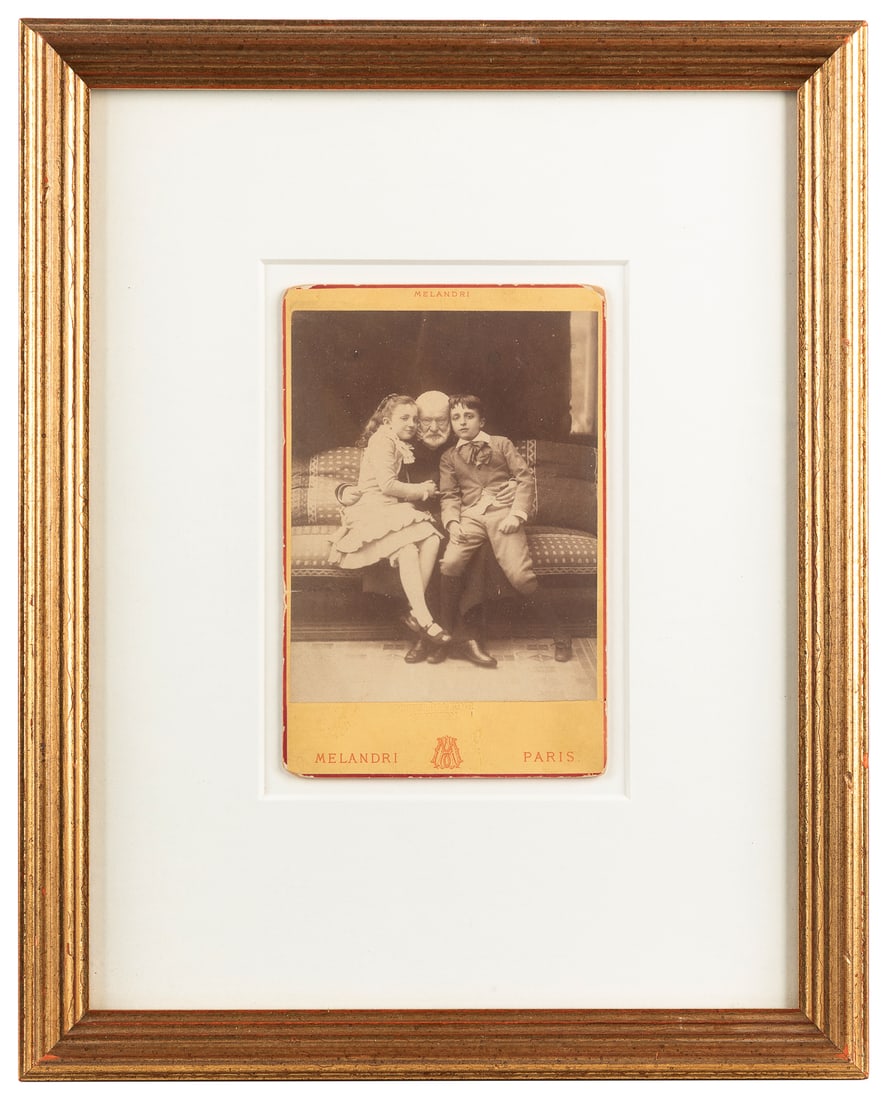 [PHOTOGRAPHY]. [FRENCH AUTHORS]. Group of 5 Cabinet Card Po... (1 of 2)