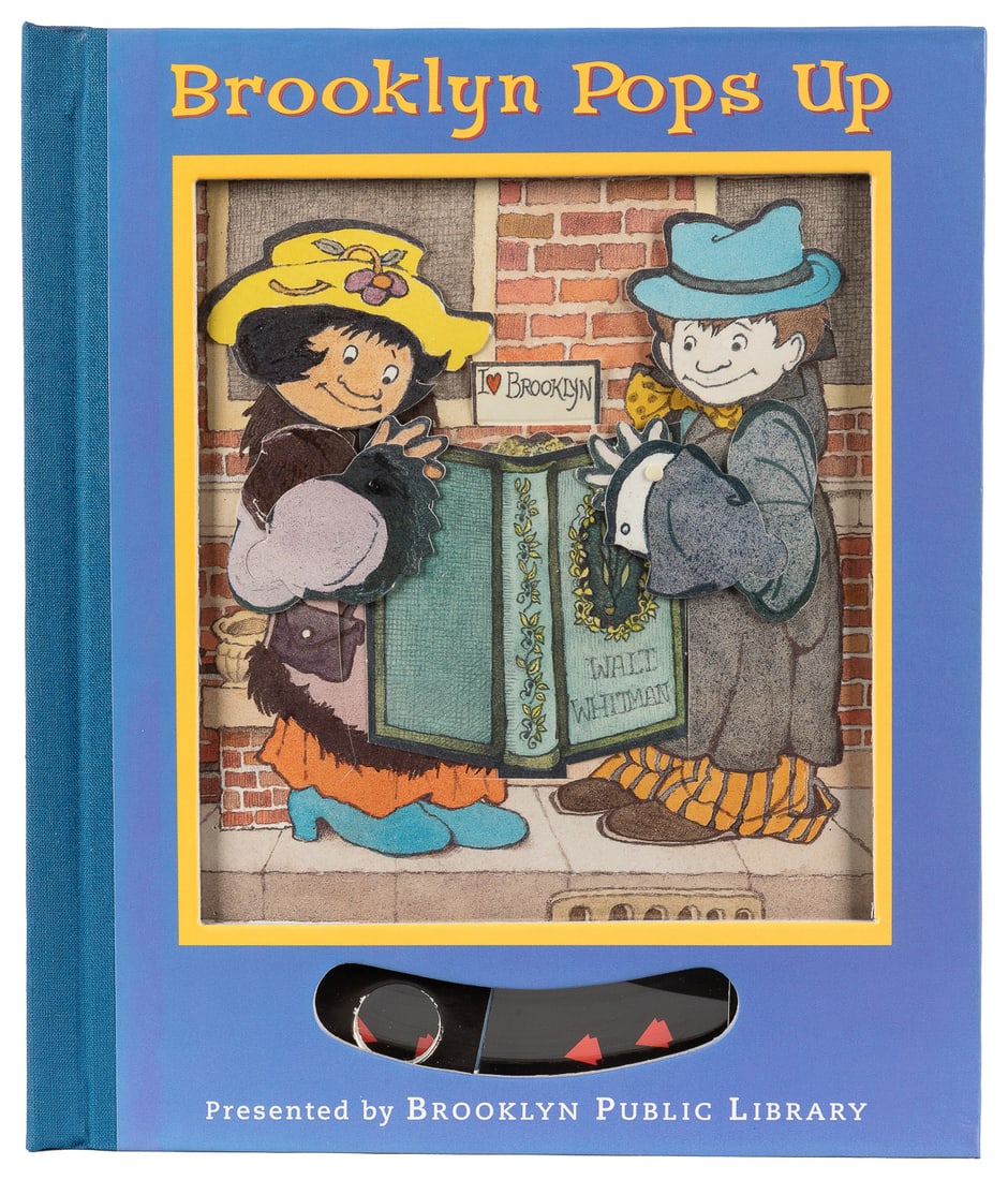 [POP-UPS]. [SENDAK, Maurice and SABUDA, Robert, et al]. Bro...: [POP-UPS]. [SENDAK, Maurice and SABUDA, Robert, et al]. Brooklyn Pops Up. New York: Brooklyn Public Library, [2000]. Small 4to. Publisher’s deluxe binding of blue cloth over pictorial board on front