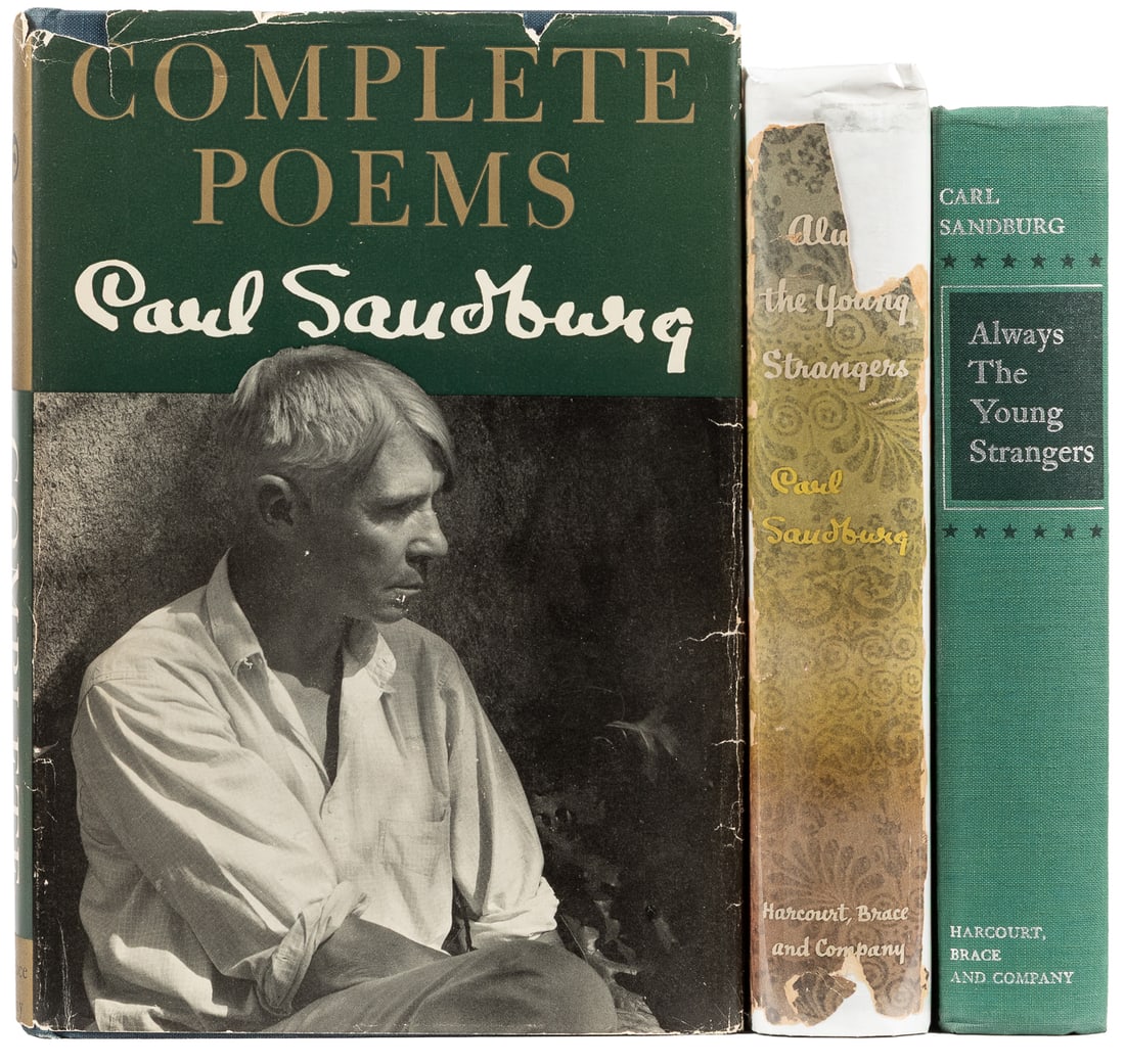 SANDBURG, Carl. Trio of Signed Titles. [V.p., ca. 20th cent... (1 of 1)