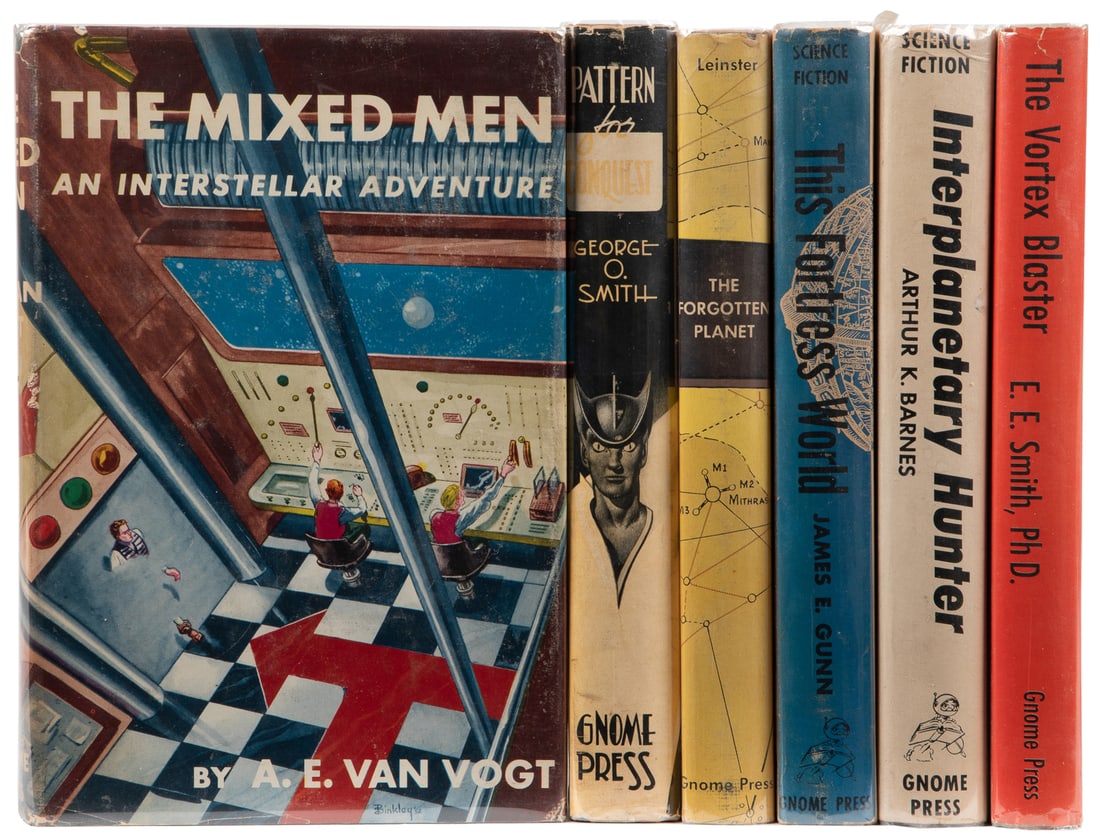 [SCIENCE FICTION]. [GNOME PRESS]. Group of 6 First Editions... (1 of 1)