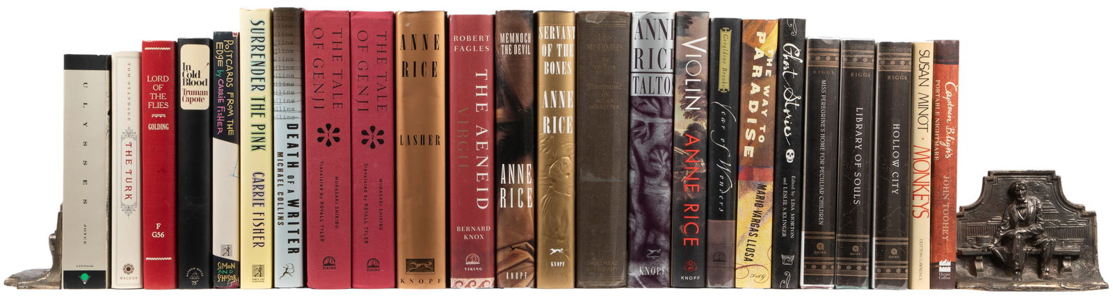 [ASSORTED FICTION]. Large Group of Nearly 80 Volumes of Fic...: [ASSORTED FICTION]. Large Group of Nearly 80 Volumes of Fiction. [V.p., ca. 19th – 21st centuries]. 8vos. Many in publisher’s bindings, most modern hardcovers in jackets (some general wear