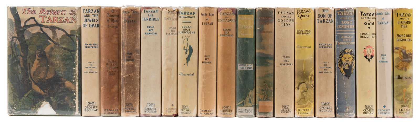 [BURROUGHS, Edgar Rice]. Group of 18 Early Reprints in Dust... (1 of 1)