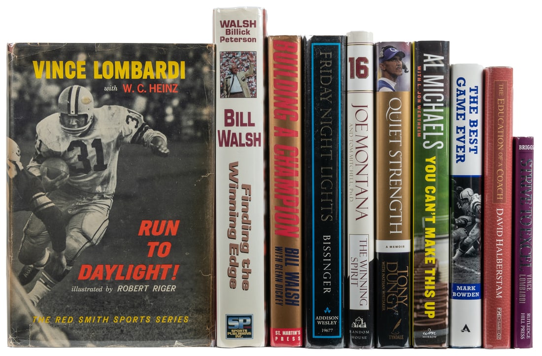 [SPORTS]. Ten volumes on football, 7 signed. [V.p., ca. 20t... (1 of 1)