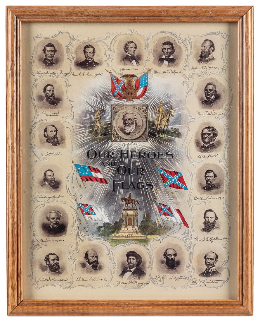 [CIVIL WAR – CONFEDERATE]. Our Heroes and Our Flags. Circa ... (1 of 2)