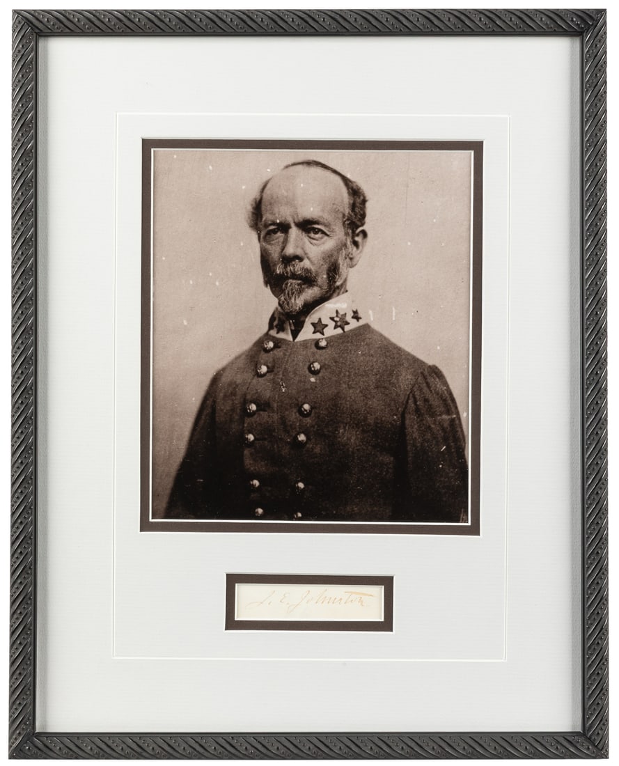 JOHNSTON, Joseph E. (1807 – 1891). Ink signature (“J.E. Joh... (1 of 1)