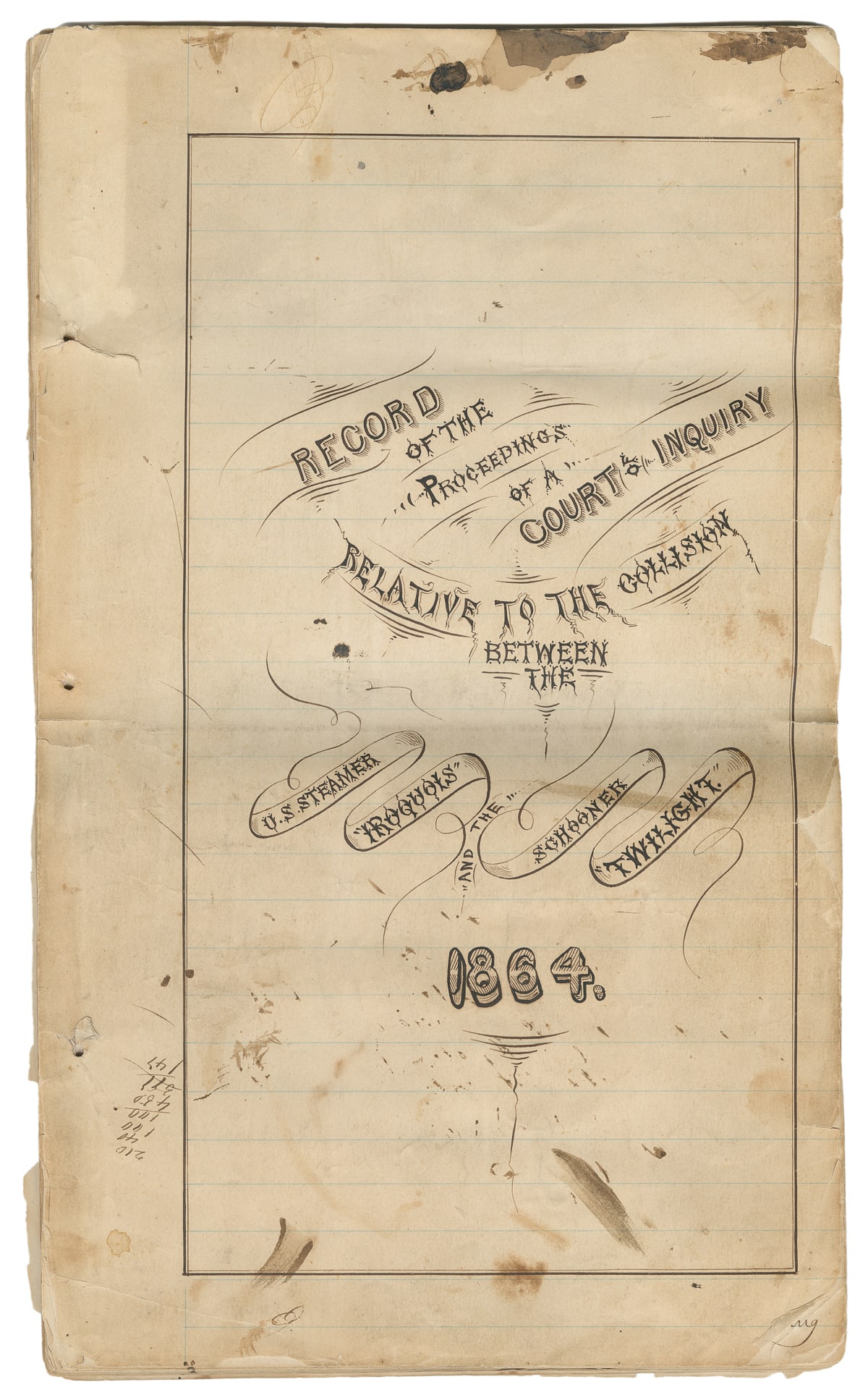 [CIVIL WAR – NAVAL]. Record of proceedings of a court of In... (1 of 1)