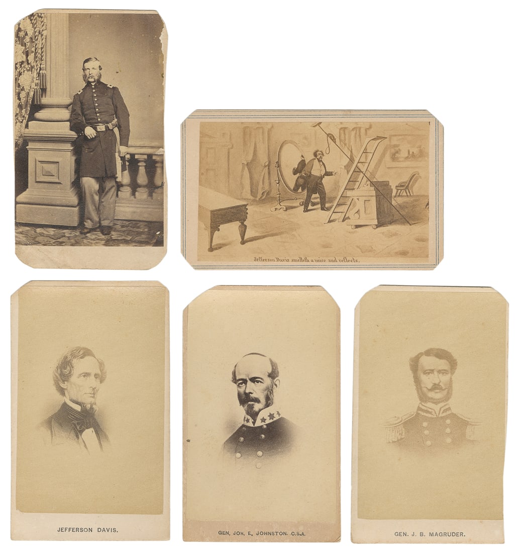 [CIVIL WAR]. Group of 5 CDVs. Includes: Gen. J.B. Magruder,... (1 of 1)