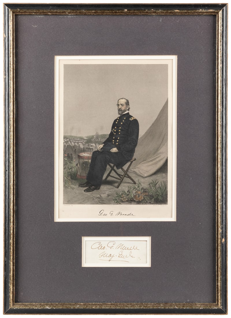 MEADE, George G. (1815 – 1872). Signature. Clipped ink sign... (1 of 1)