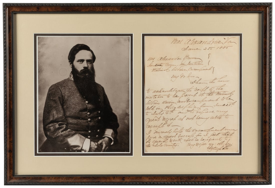 LEE, Fitzhugh (1835 – 1905). Autograph letter signed. Alexa... (1 of 1)