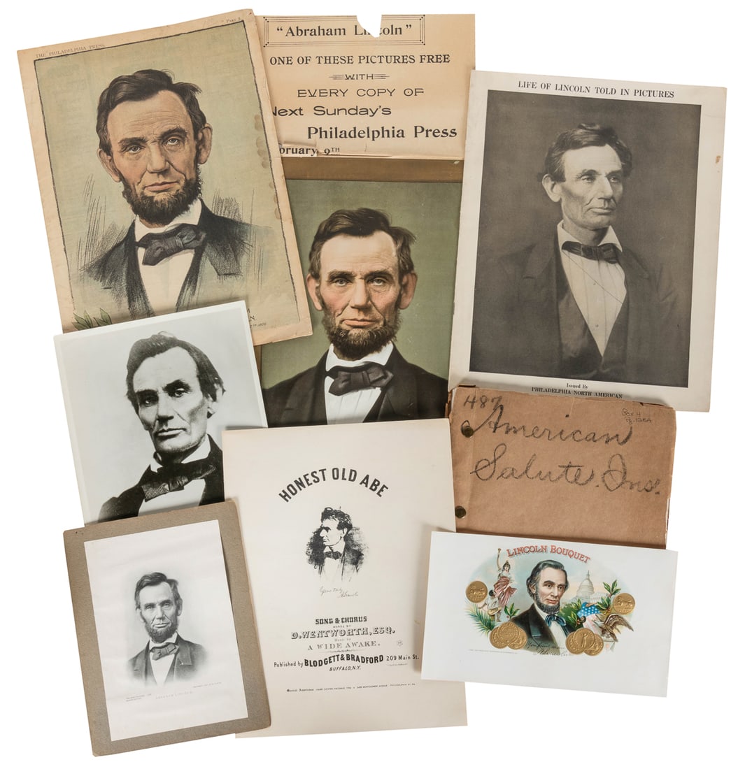[LINCOLN, Abraham (1809-1865)]. Collection of over 30 piece... (1 of 1)
