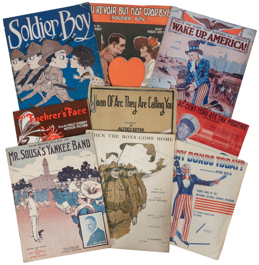 [SHEET MUSIC]. Large lot of sheet music, some World War rel... (1 of 1)