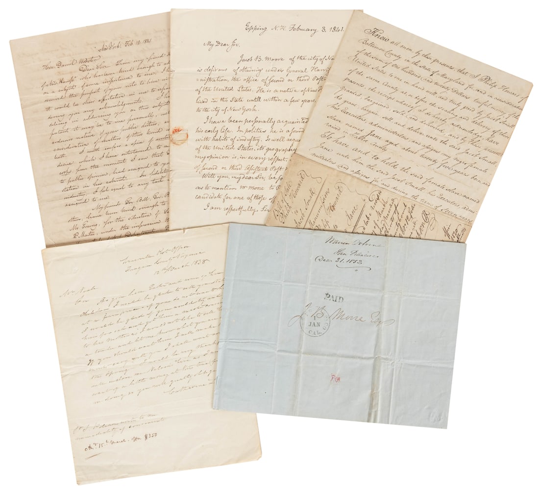 [SLAVERY & POLITICS]. Letters to Daniel Webster and Henry C... (1 of 1)