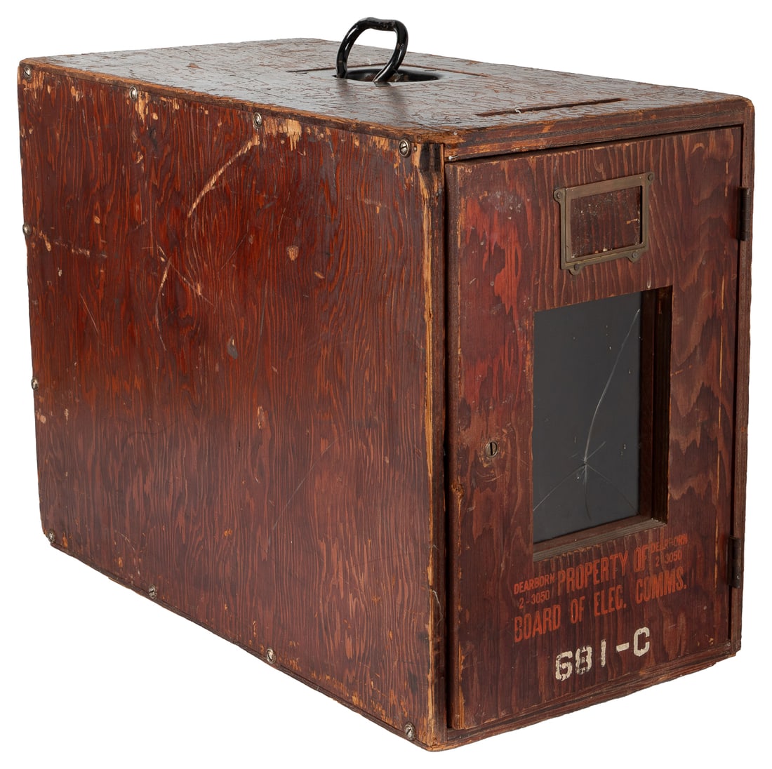 Vintage Chicago Wooden Ballot Box. Circa 1920s. Wooden box ... (1 of 3)