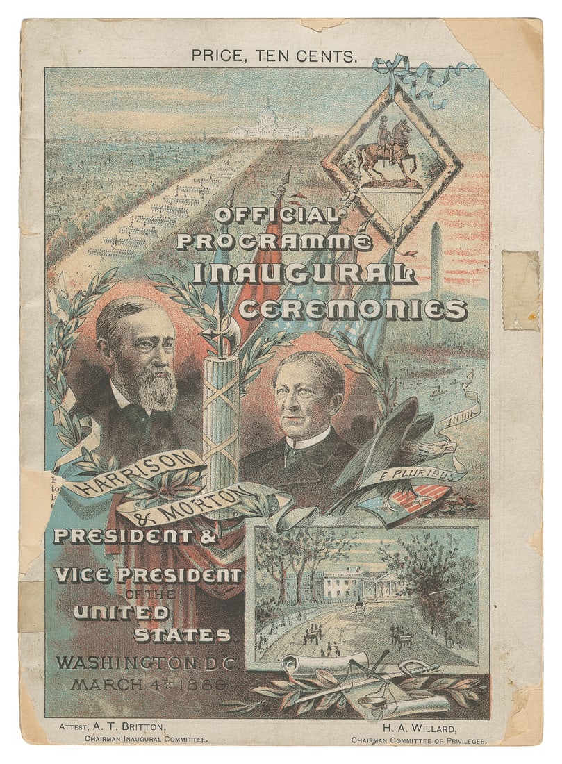 [HARRISON, Benjamin (1833 – 1901)]. Official Programme of t... (1 of 1)