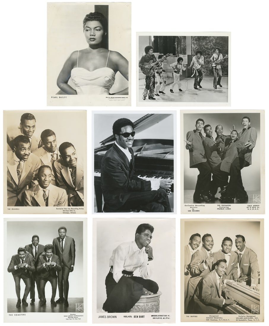 [AFRICAN AMERICAN – ENTERTAINMENT]. Group of 8 publicity ph... (1 of 9)