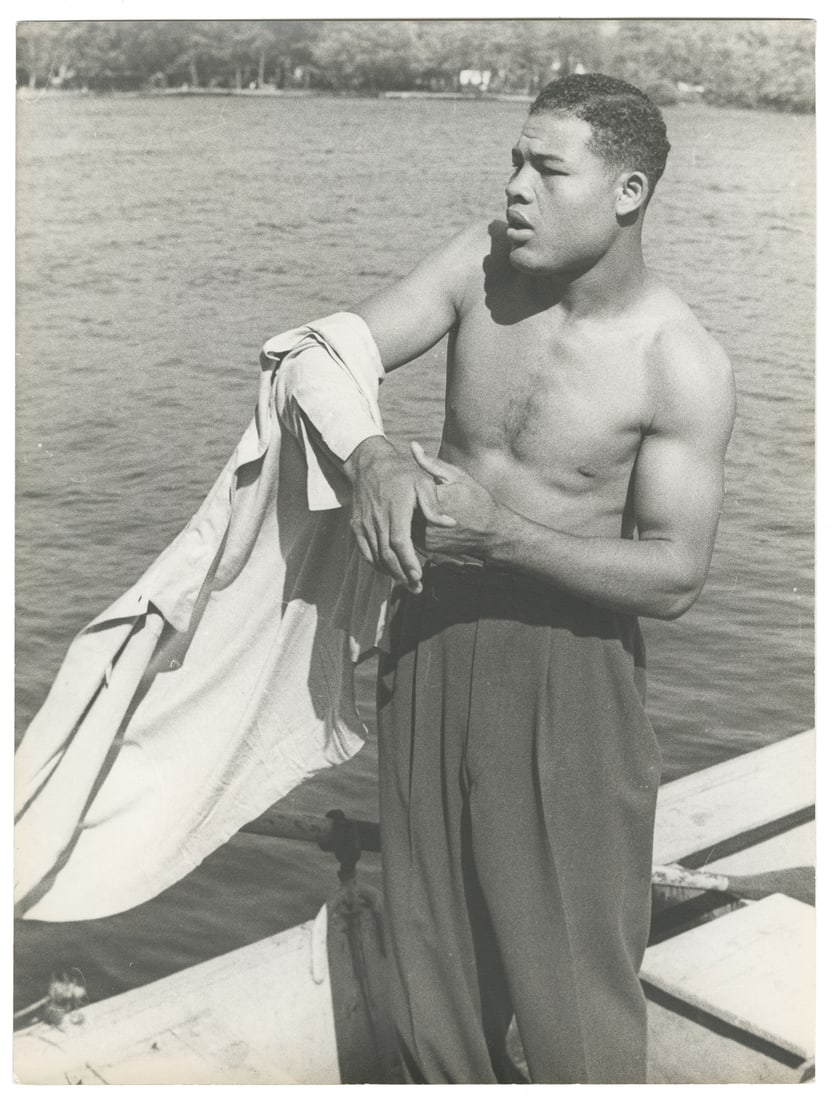 VAN VECHTEN, Carl (1880 – 1964). Joe Louis. Circa 1941. Gel... (1 of 1)